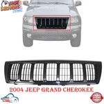 New Front Grille Assembly Black Plastic For 2004 Jeep Grand Cherokee CH1200301. Fixed Price $157.20.