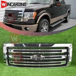 2009-2014 Ford F150 King Ranch Front Bumper Grille Lariat Style Chrome Black. Fixed Price $203.99.