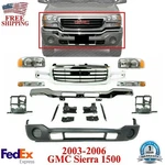 Bumper Chrome + Lower Valance Grille Lights For 2003-06 Gmc Sierra 1500. Fixed Price $790.31.