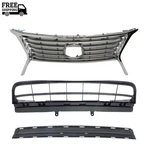 Front Bumper Grille Upper Center Lower 3PCS Set For 2013-2015 Lexus RX350 RX450H. Fixed Price $249.90.