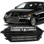 Fit 2017 2018 Hyundai Elantra Front Bumper Upper Grille Full Gloss Black. Fixed Price $155.54.