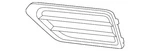 Genuine Volkswagen Outer Grille 3CN-853-666-A-9B9. Fixed Price $138.72.