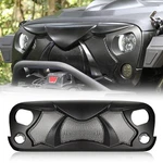 Matte Black Front Grille Grid W/ Mesh For Jeep Wrangler Jku 2007-2018. Fixed Price $115.98.