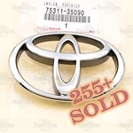 New Oem Toyota Tacoma T100 4RUNNER Front Radiator Grille Panel Emblem 7531135090. Fixed Price $41.08.