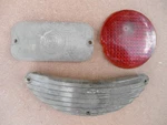 Lot Of (3) Vintage Chevy, Ford, Mercury Parking/tail Light Lenses. Fixed Price $9.95.