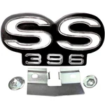 1967 Chevelle Grille Ornament Emblem "ss 396" W/retainer Gm Licensed Dii EM1300. Fixed Price $69.99.
