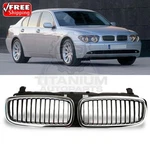 New Grille 2002-2005 Front Black Plastic Bmw 745I Replacement 51137037727. Fixed Price $97.53.