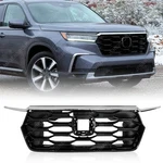 4PCS Black Upper Grille Chrome Trim Kit For 23-25 Honda Pilot Front Bumper. Fixed Price $99.99.