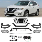 For Nissan Rogue 2017 2018 2019 2020 Chrome Front Upper Lower Grille Fog Lights. Fixed Price $115.70.