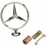 Mercedes Hood Star Ornament W/ Spring New Oem W114 Euro W115 '73-'76. Fixed Price $96.80.