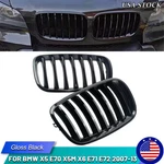 Front Gloss Black Kidney Grill For Bmw E70 X5M X6 E71 E72 XDRIVE35I/50I 07-13. Fixed Price $35.41.