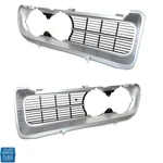 1967 Pontiac Firebird Grille Silver Standard Pair 9788856 9788857. Fixed Price $214.99.