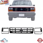 New Front Grille Headlight Door / Bezel Left Right 3PC 1989-1992 Ford Ranger. Fixed Price $95.11.