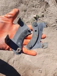 1995-1997 Jaguar XJ6 Vanden Plas Mounting Brackets For Front Grille. Fixed Price $49.50.