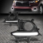 Led Drl Bar For 14-16 Toyota Highlander Front Bumper Fog Light Lamp Bezel Cover. Fixed Price $39.90.