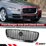 Front Bumper Upper Grille Mesh For Jaguar Xe 2015-2018 2016 2017 Gloss Blk. Fixed Price $107.55.