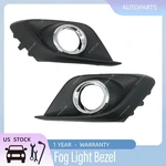 Pair Front Bumper Fog Light Grille Cover Trim Cap For Mazda 3 Axela 2014-2016. Fixed Price $26.60.