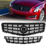 Fit 2013 2014 Cadillac Ats Front Upper Lower Grille W/ Trim Molding Gloss Black. Fixed Price $288.80.