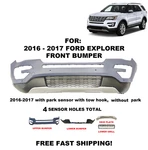 2016 2017 Ford Explorer Front Bumper Upper & Lower With Park Sensors 4 Total. Fixed Price $395.34.