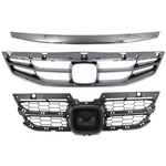 Grille Assembly Kit For 11-12 Honda Accord Painted Gray Shell And Plastic. Fixed Price $108.47.