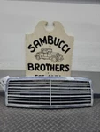 1998-2000 Mercedes Benz C230 Front Grill: Minor Crack Back Black Plastic. Fixed Price $90.00.