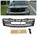 Black Grille Fit For 2005-2008 Nissan Frontier Bumper With Led Light. Fixed Price $159.00.