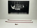 Jeep Wrangler Tj 97-06 Grille Support Brace Rods Set Flame Red PR4 W/bolts. Fixed Price $42.90.