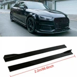 For Audi A3/A4 A5 A6 A7 B8 B9 S5 86.6'' Side Skirts Extension Splitter Lip Kit. Fixed Price $55.95.