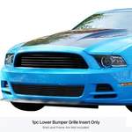 Aps GR06FEI26J Stainless Billet Bumper Grille Black 13-14 Ford Mustang Gt. Fixed Price $32.55.