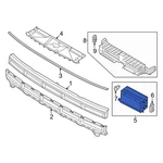 For Hyundai Santa Fe 24-26 Front Left Upper Radiator Shutter Assembly. Fixed Price $647.82.