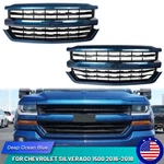 For 2016-2018 Chevy Silverado 1500 Z71 Front Bumper Grille Deep Ocean Blue. Fixed Price $192.72.