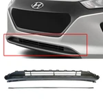 New Oem Front Bumper Lower Grille + Silver Molding Set For Hyundai Ioniq 17-22. Fixed Price $131.10.