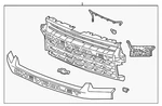 Genuine Gm Bright Chrome Front Grille 84670281. Fixed Price $695.37.