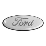 Ford 9" Front Grille Emblem White Logo Badge Fits F-150 Exporer Edge Expedition. Fixed Price $23.67.