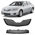 Fits For 2010-2011 Toyota Camry Front Upper+lower Grille Gloss Black Mesh. Fixed Price $270.00.