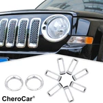 9X Chrome Front Grille Insert Headlight Bezel Cover Trim For Jeep Patriot 11-16. Fixed Price $62.99.