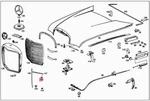 Genuine Mercedes W112 W110 Heckflosse W111 Clip 0019887478. Fixed Price $22.40.