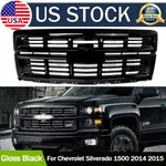 Front Upper Grille Full Gloss Black For 2014-2015 Chevrolet Silverado 1500 Z71. Fixed Price $155.85.