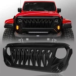 For Jeep Wrangler Jl & Gladiator Jt 18-26 Front Shark Grill W/amber Turn Signal. Fixed Price $89.15.