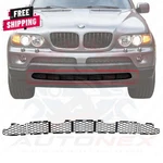 New Front Center Bumper Grille Black Plastic For 2004-2006 Bmw X5 BM1036146. Fixed Price $47.25.