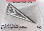Original 1963 Gm Pontiac Grille(?) Trunk(?) Arrowhead Emblem #544965-20795. Fixed Price $40.00.