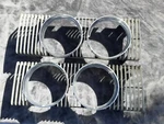 ** ( ) 1974 Mercury Cougar Headlight Grill Bezels Trim # D4WB-13052-AA. Fixed Price $125.00.