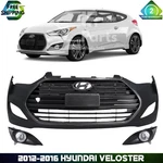 Front Bumper Cover Fascia & Grille Assembly Kit For 2012-2016 Hyundai Veloster. Fixed Price $384.00.