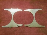 1957 Lincoln Front Fender Opening Headlight Trim Plate, BAJ-16396-B. Fixed Price $60.00.