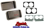 1972 Olds Cutlass 442 Grille Headlight Bezel And Housing Emblem Set. Fixed Price $650.00.