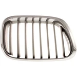 Passenger Grille Upper With Titanium Finish Fits 00-03 Bmw X5 572386. Fixed Price $61.00.