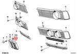 Genuine Bmw E21 315 316 318I 320I 323I Sedan Grille Center 51131872047. Fixed Price $501.74.