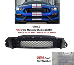 Genuine 2015-2020 Ford Mustang Shelby GT350 Front Bumper Upper Grille FR3Z8200AB. Fixed Price $250.00.