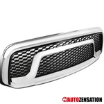 Fit 2013-2018 Dodge Ram 1500 Chrome Honeycomb Mesh Front Bumper Hood Grille. Fixed Price $198.99.