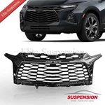 Grille Fit 2019-2021 Chevrolet Blazer Rs Front Upper Gloss Black W/grey Chrome. Fixed Price $139.00.